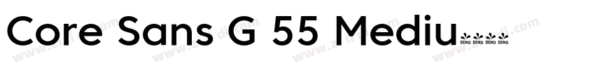 Core Sans G 55 Mediu字体转换 Core Sans G 55 Mediu字体转换